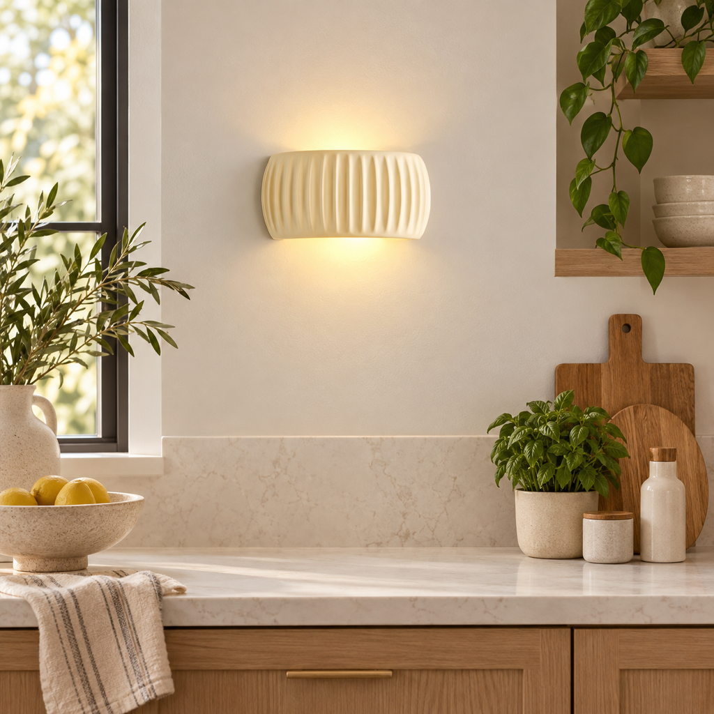 Applique Murale Design en Résine Crème | Crémea