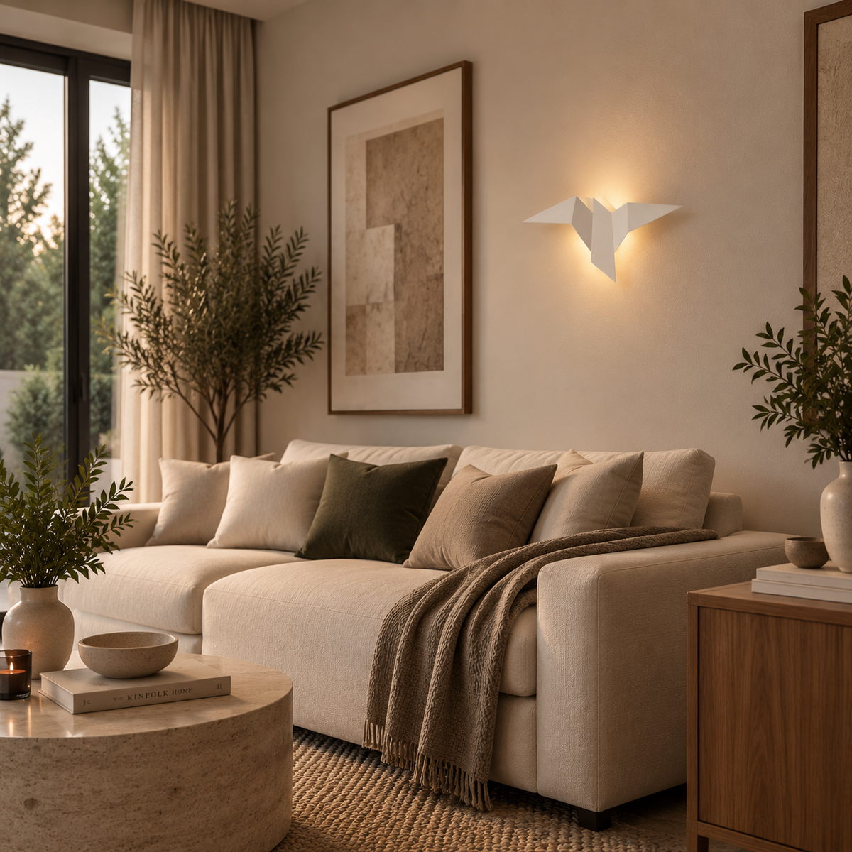 Applique Murale Design Oiseau Origami | Aria