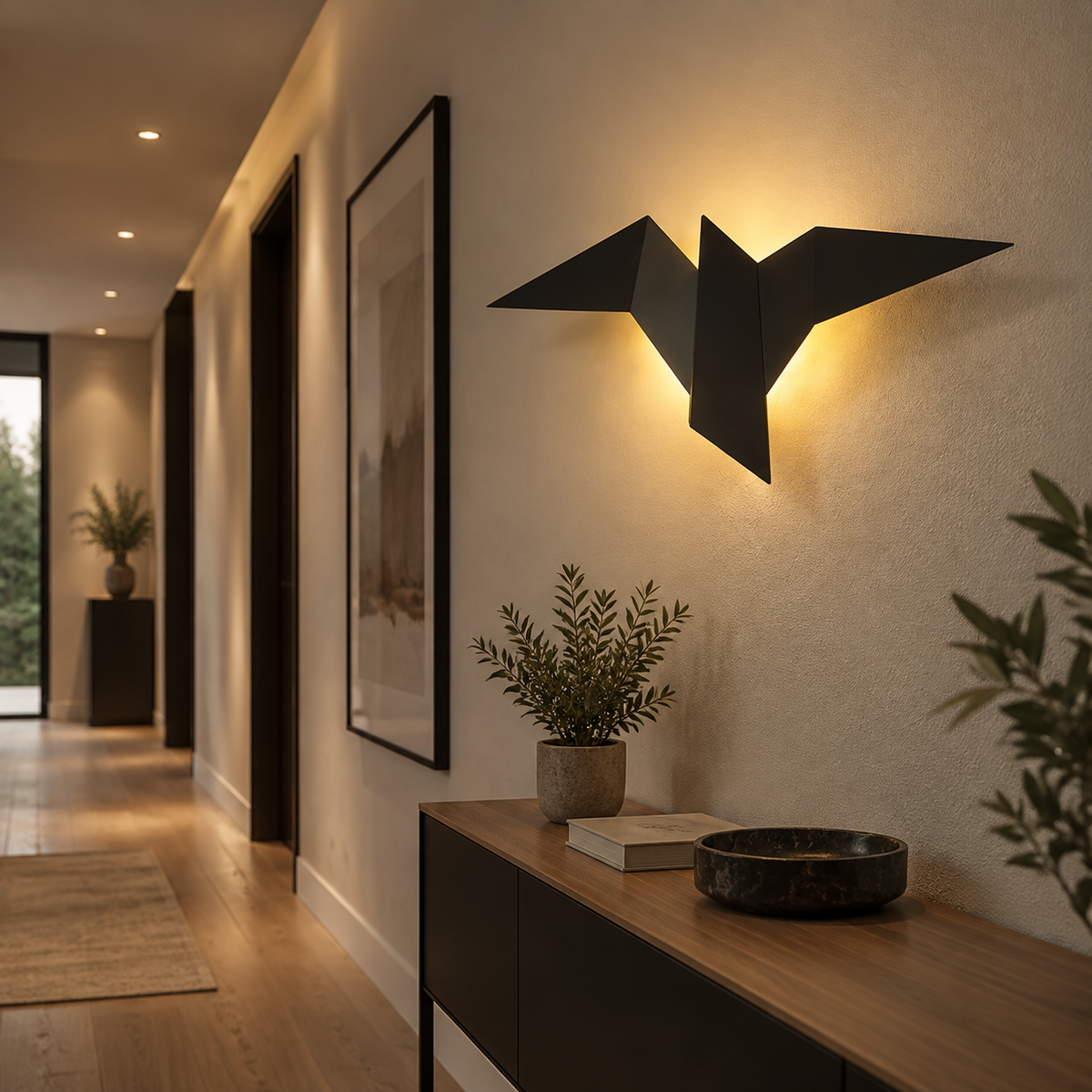 Applique Murale Design Oiseau Origami | Aria