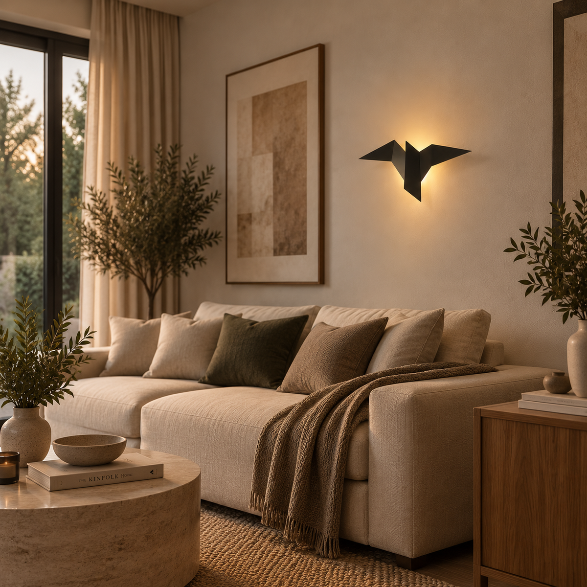 Applique Murale Design Oiseau Origami | Aria